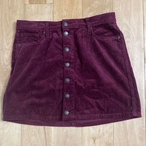 Maroon Corduroy Skirt • Arizona Jean Co. • Size 11